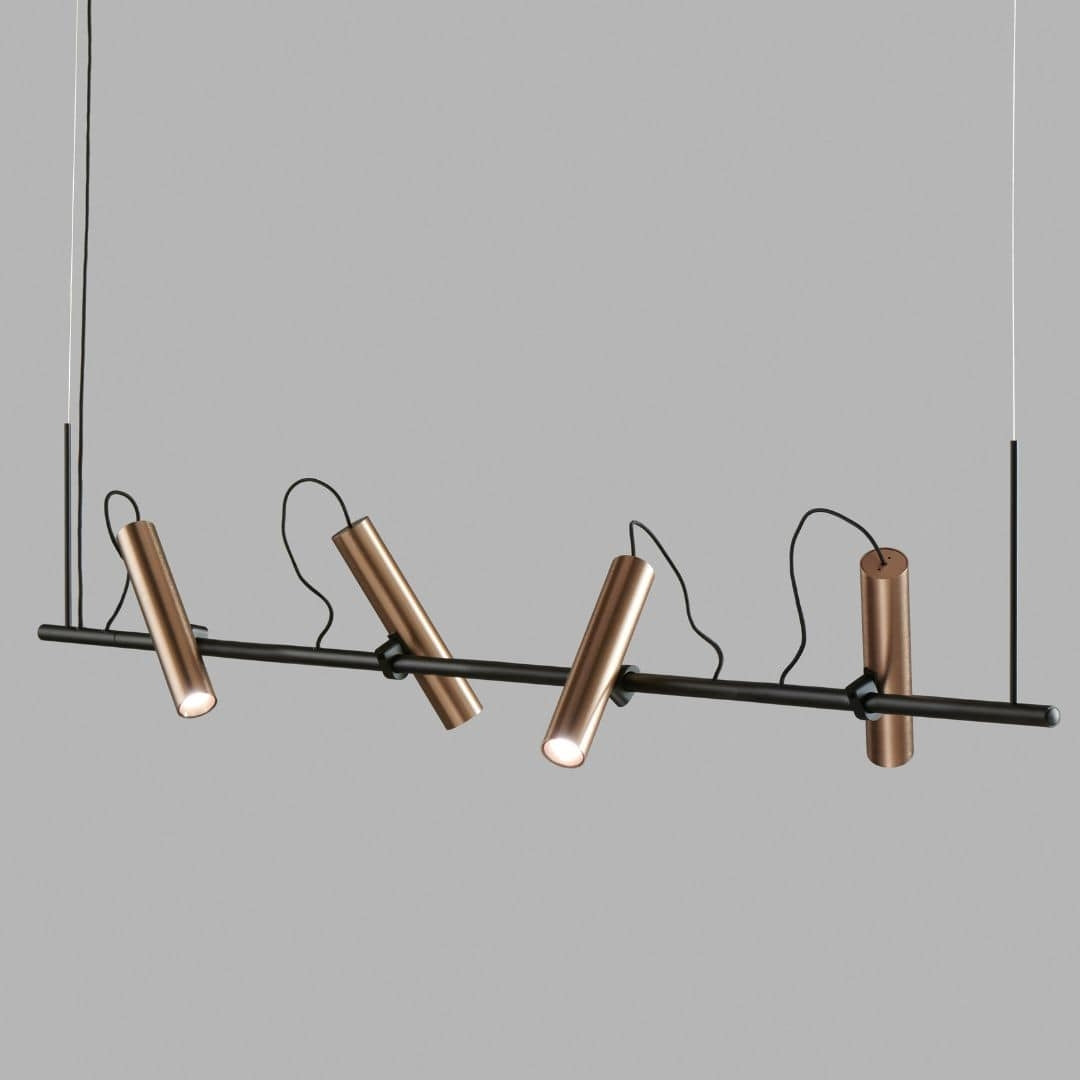 Produktbillede af Spirit S1500 LED Pendel Sort/Rose Gold 2700K LIGHT-POINT i premium kvalitet
