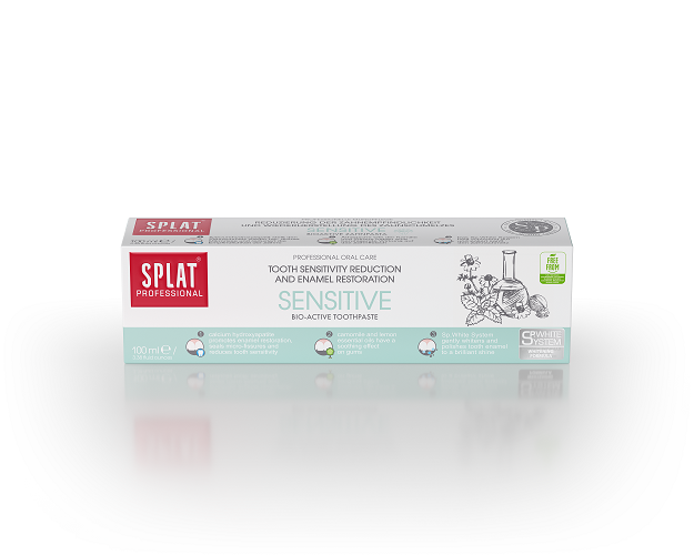 Detaljeret produktbillede af SPLAT Tandpasta Sensitive 75 ml.- 2 for 70,- på tilbud