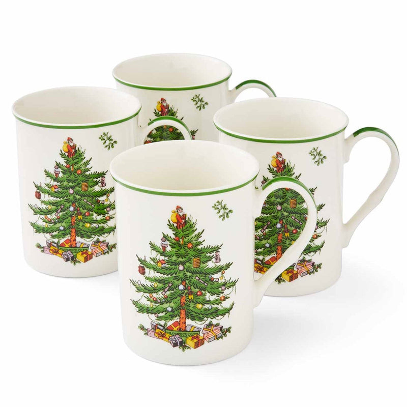 Spode Christmas Tree krus, 4 stk.