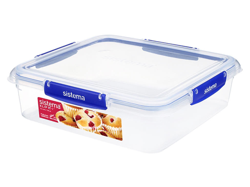 Produktbillede af Sistema Square Klip It Plus 3.5L i premium kvalitet
