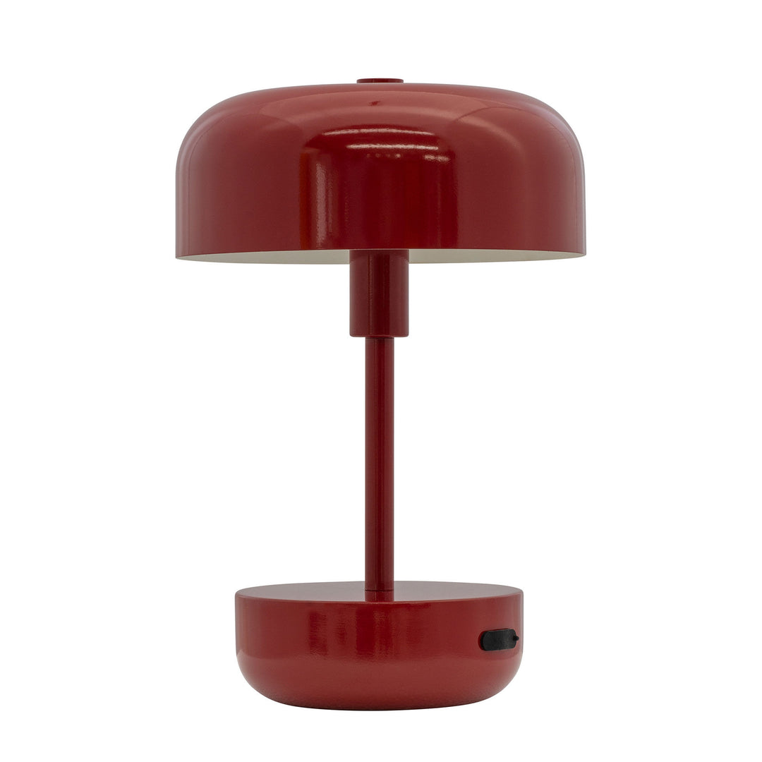 Dyberg larsen Dyberg larsen Haipot genopladelig LED bordlampe, mørkerød – produktfoto (Lampe)