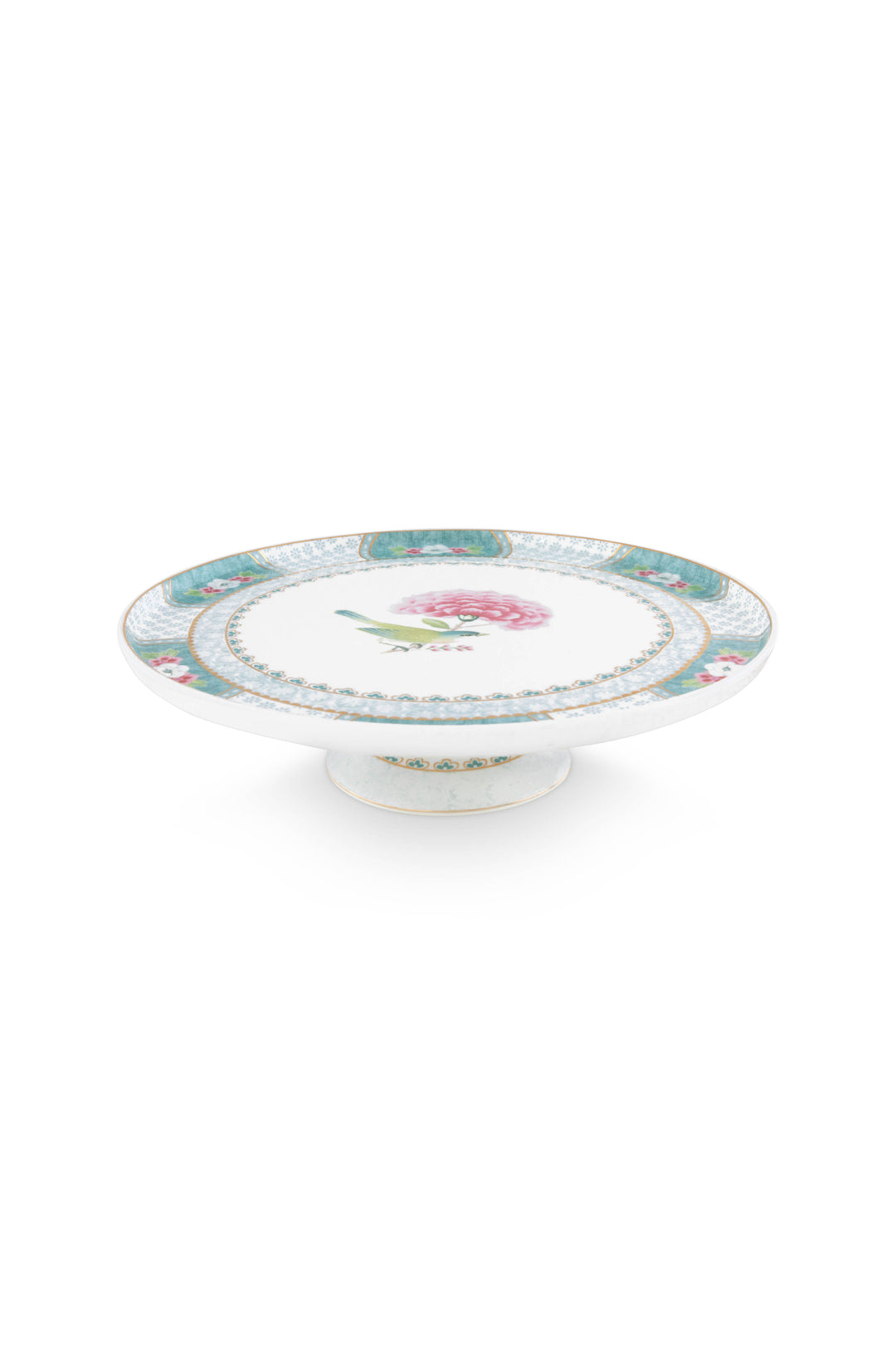 Produktbillede af Mini Cake Tray Blushing Birds White 21cm på tilbud i høj kvalitet