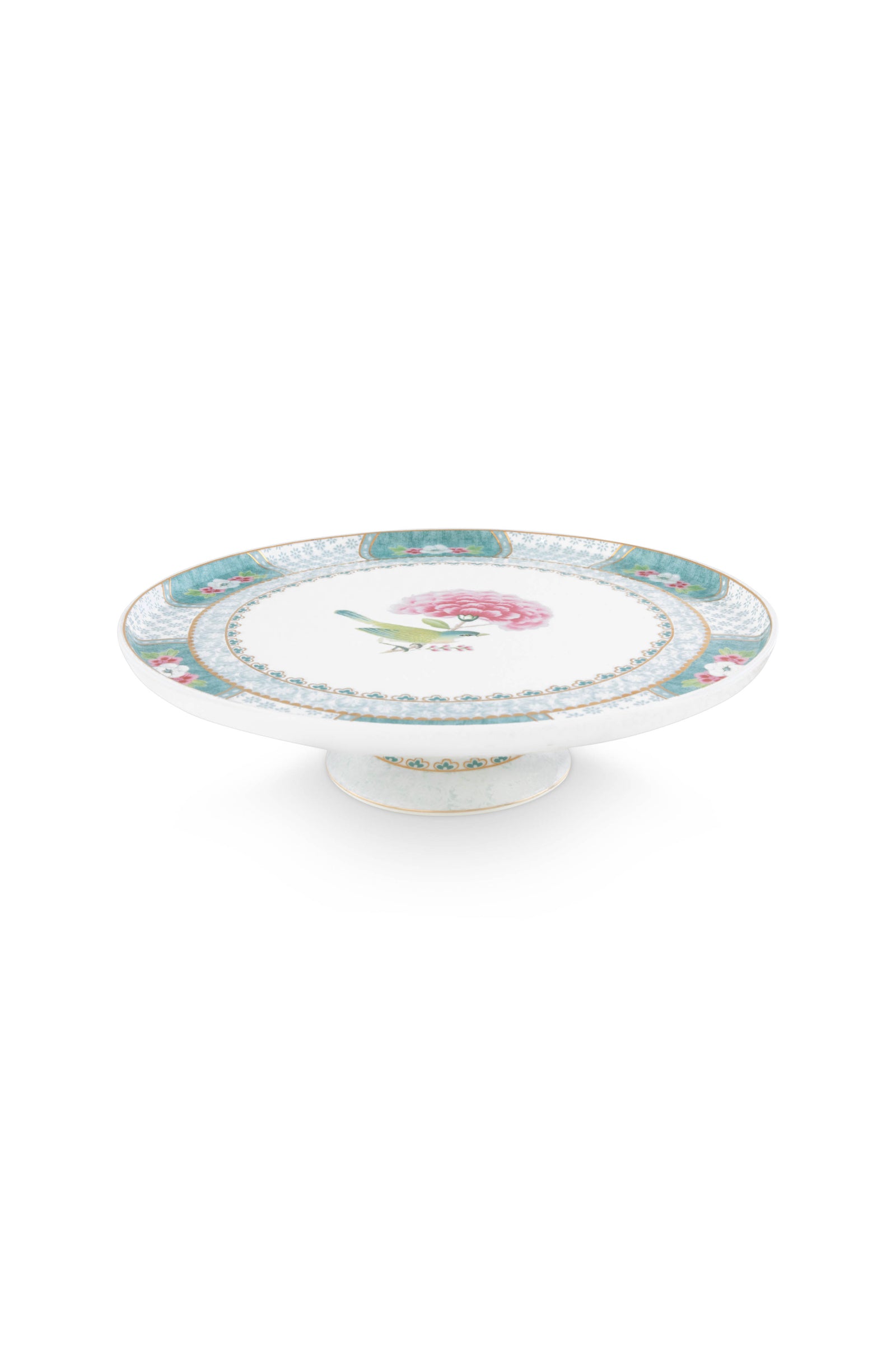 Produktbillede af Mini Cake Tray Blushing Birds White 21cm på tilbud i høj kvalitet
