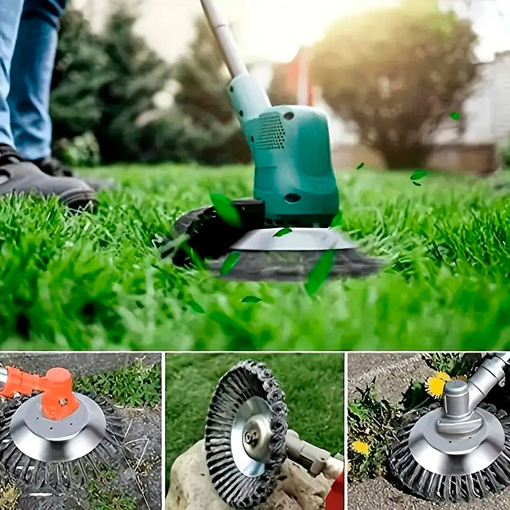 Produktbillede af Køb Effektiv stålbørste 6 eller 8 til ukrudtsfjernelse og polering 8 tommer på tilbud