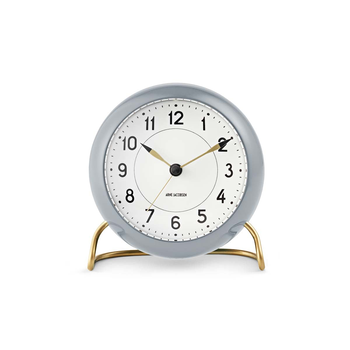 Produktbillede af Arne Jacobsen Station Bordur Ø11 cm grå/hvid i premium kvalitet