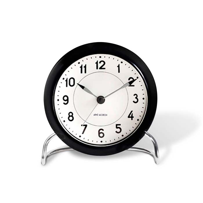 Produktbillede af Arne Jacobsen Station Bordur Ø11 cm sort/hvid i premium kvalitet