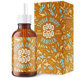 Detaljeret produktbillede af Stevia Dråber vanilje 50 ml på tilbud