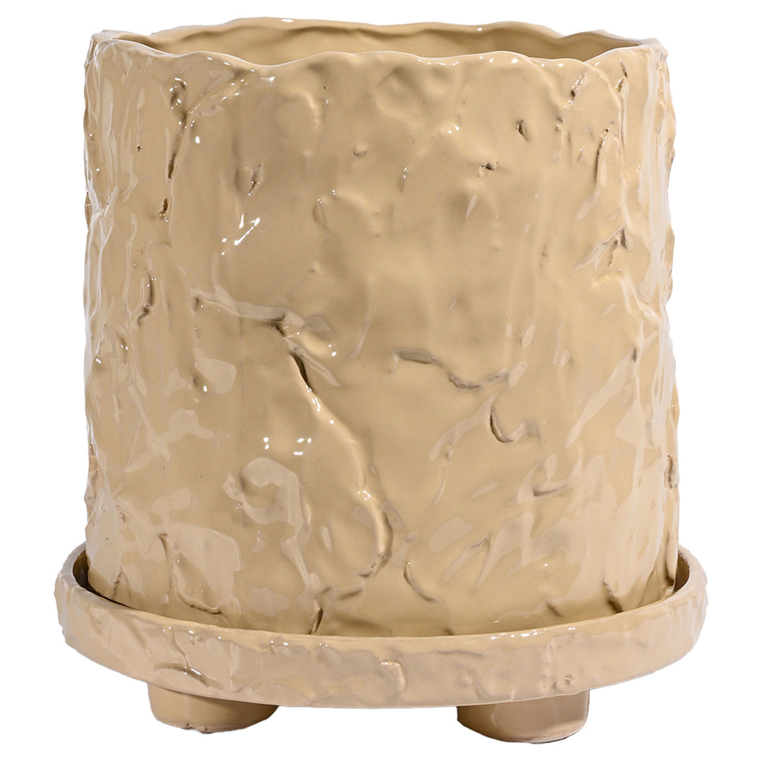 Byon Byon Muddy L krukke 23x23,5 cm, beige – produktfoto (Krukke)