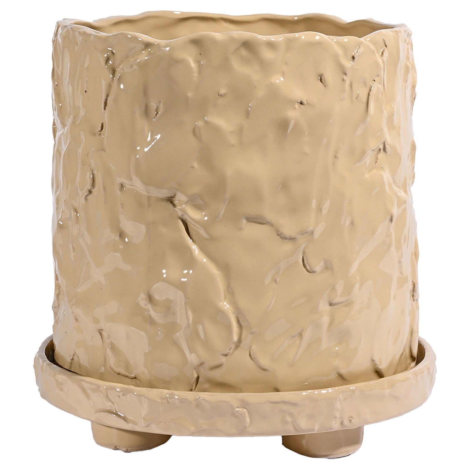 Byon Byon Muddy L krukke 23x23,5 cm, beige – produktfoto (Krukke)