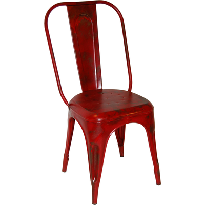 Trademark Living Cafestol i metal - Cool Living - Rød ❤ Stort online udvalg i Trademark Living ❤ Billig fragt og hurtig levering 2 - 5 hverdage ❤ Varenummer: BYH-647281 / Ean: 5740002207421 på lager - Udsalg på Spisebordsstole - Over 400 kendte brands på udsalg