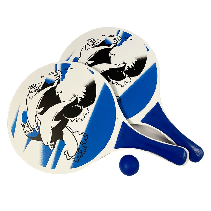 Produktbillede af Køb Strandtennis sæt 38 x 23,5 x 0,8 cm inkl. bold og opbevaringsnet på tilbud