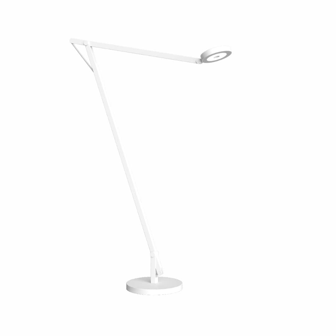 String F1 Gulvlampe Mat Hvid/Sølv DTW Rotaliana