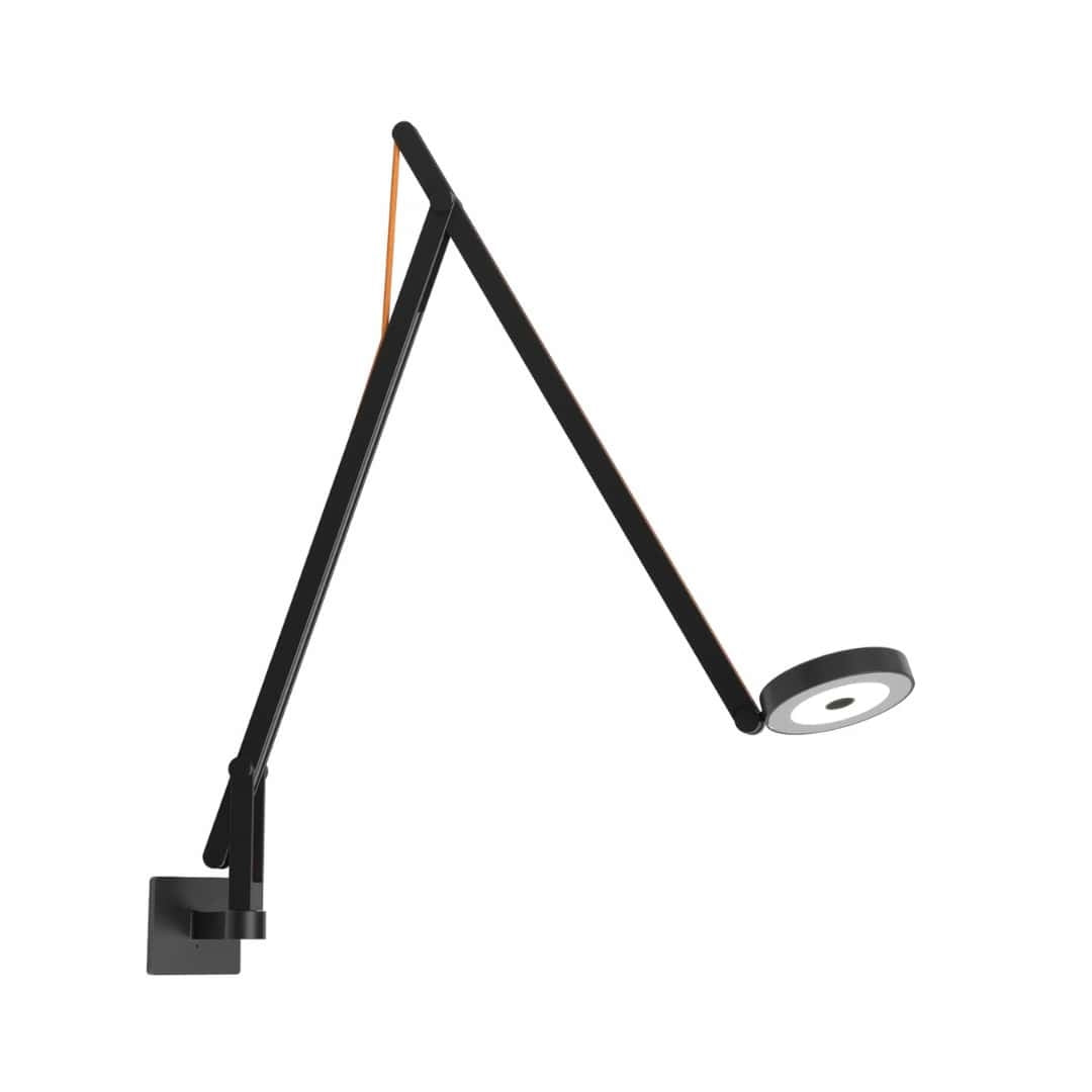 String W1 Væglampe DTW Dim-To-Warm Mat Sort/Orange Rotaliana