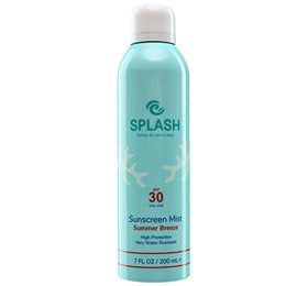 Detaljeret produktbillede af Splash Summer Breeze Sunscreen Mist SPF30 200 ml. Solcreme på tilbud