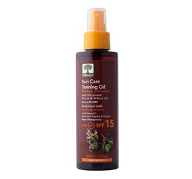 Detaljeret produktbillede af Bioselect Sun Care Tanning Oil SPF 15 150 ml. X på tilbud