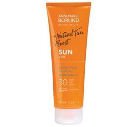 Produktbillede af Annemarie Börlindd SUN Fluid Natural Tan Boost SPF30 125ml. på tilbud