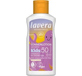 Detaljeret produktbillede af LAVERA Sun Lotion Kids SPF 50+ 100 ml på tilbud