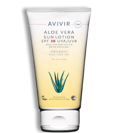 Produktbillede af Avivir Aloe Vera Sun Lotion SPF 30 150 ml. på tilbud