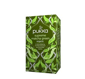 Produktbillede af Pukka Supreme Green Matcha te Ø 20 br. på tilbud