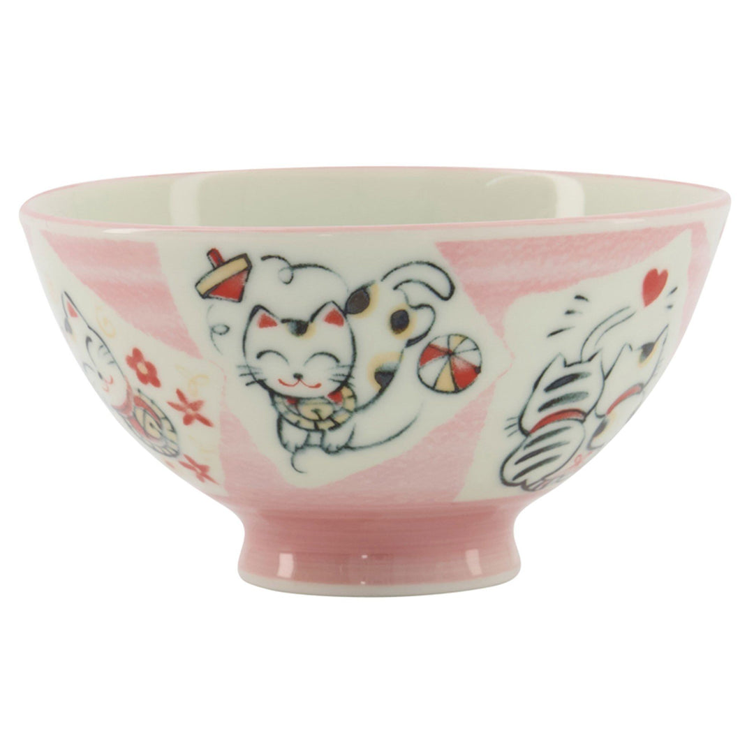 Tokyo design studio Tokyo design studio Kawaii skål 11 cm, cat pink – produktbillede (Skål)