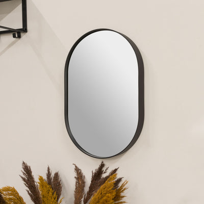 billigt tilbud på Fugaz spejl i sort metal, oval 40 x 60 cm. Udsalg på Entre > Spejle. Spar op til 53%. Hurtig levering: 1-2 hverdage.