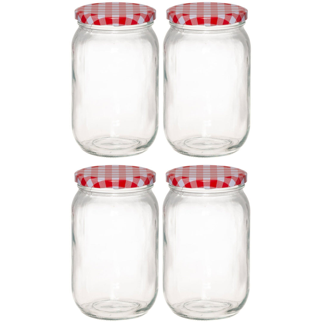 Marjukka Marjukka Syltetøjsglas 720 ml 4-pak – frontbillede (Madopbevaring)