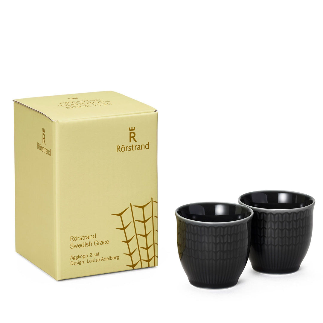 Rörstrand Rörstrand Swedish Grace æggebæger, sten, 2 stk. – billede i brug (Æggebægre)