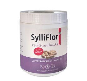 Produktbillede af SylliFlor Psyllium husks Loppefrøskaller 500 kap. på tilbud