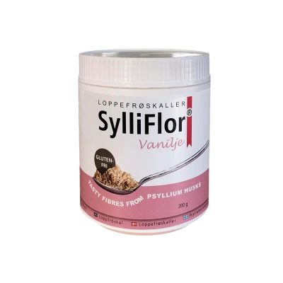 Produktbillede af SylliFlor vanilje loppefrøskaller 200g på tilbud