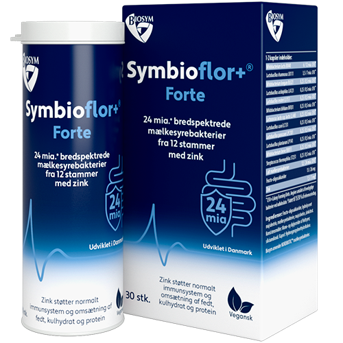Detaljeret produktbillede af BioSym Symbioflor+ Forte 30 kaps. på tilbud