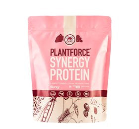 Produktbillede af Plantforce Synergy Protein Berry 800g. 3 for 717,- på tilbud