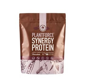 Produktbillede af Plantforce Synergy Protein Chocolate 800g på tilbud