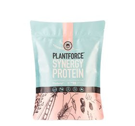 Detaljeret produktbillede af Plantforce Protein Synergy Natural 800g 3 for 675,- på tilbud