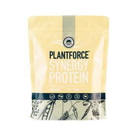 Produktbillede af Plantforce Protein vanilje Synergy 400g. på tilbud