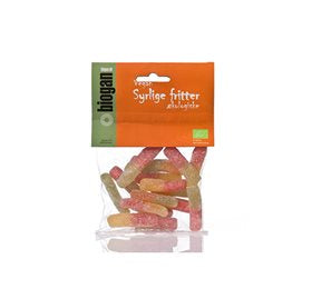 Detaljeret produktbillede af Biogan Syrlige fritter vingummi Ø 75g. på tilbud