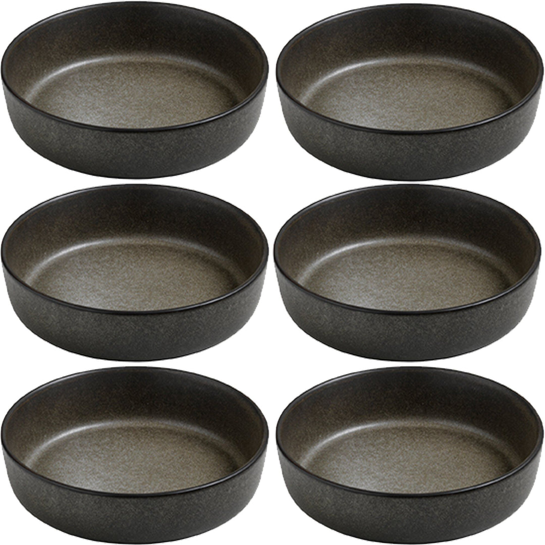 Aida Aida RAW suppetallerken, forest brown, 6 stk. – produktfoto (Dyb tallerken)