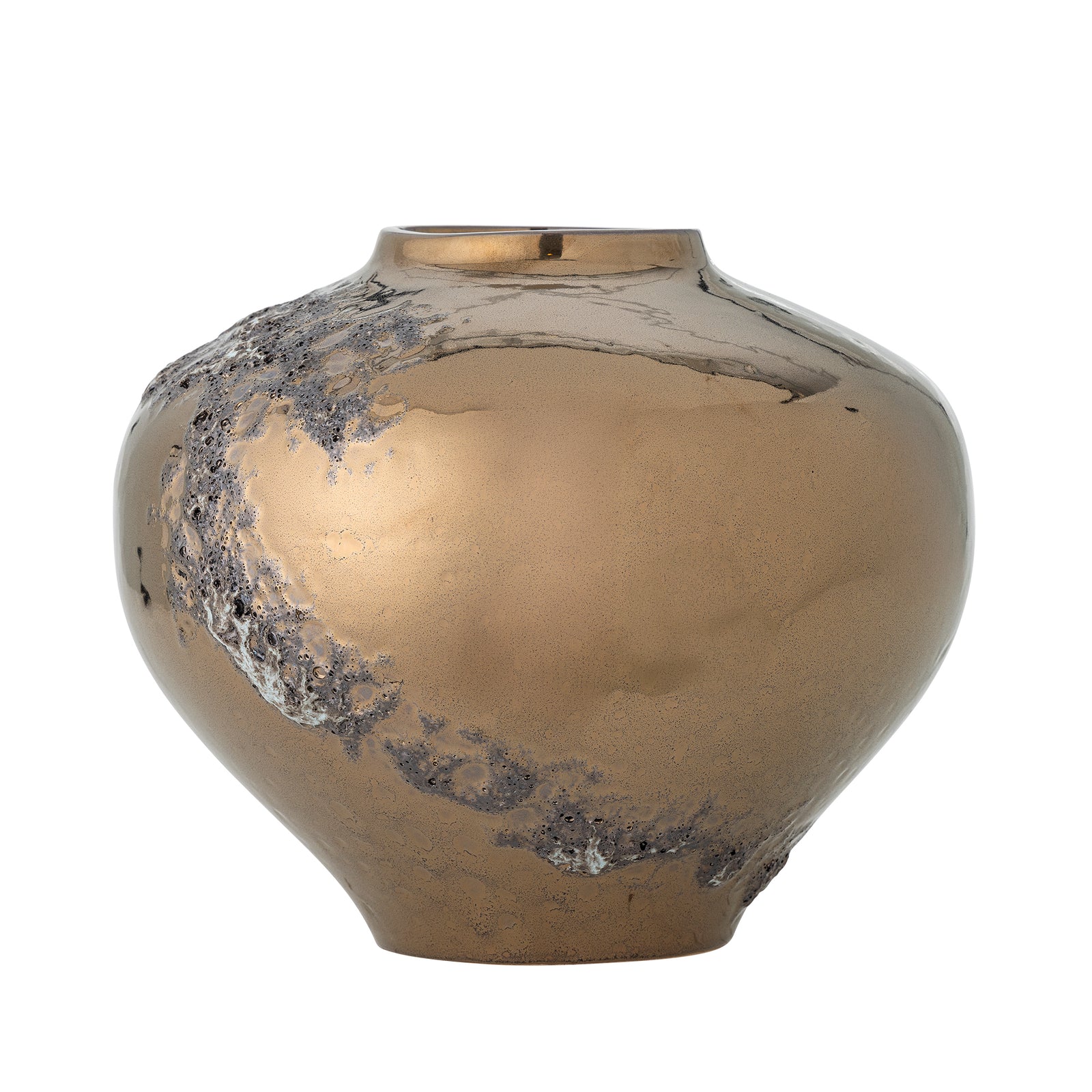 Produktbillede af BLOOMINGVILLE Ellison vase bronze stentøj D26xH21 i premium kvalitet