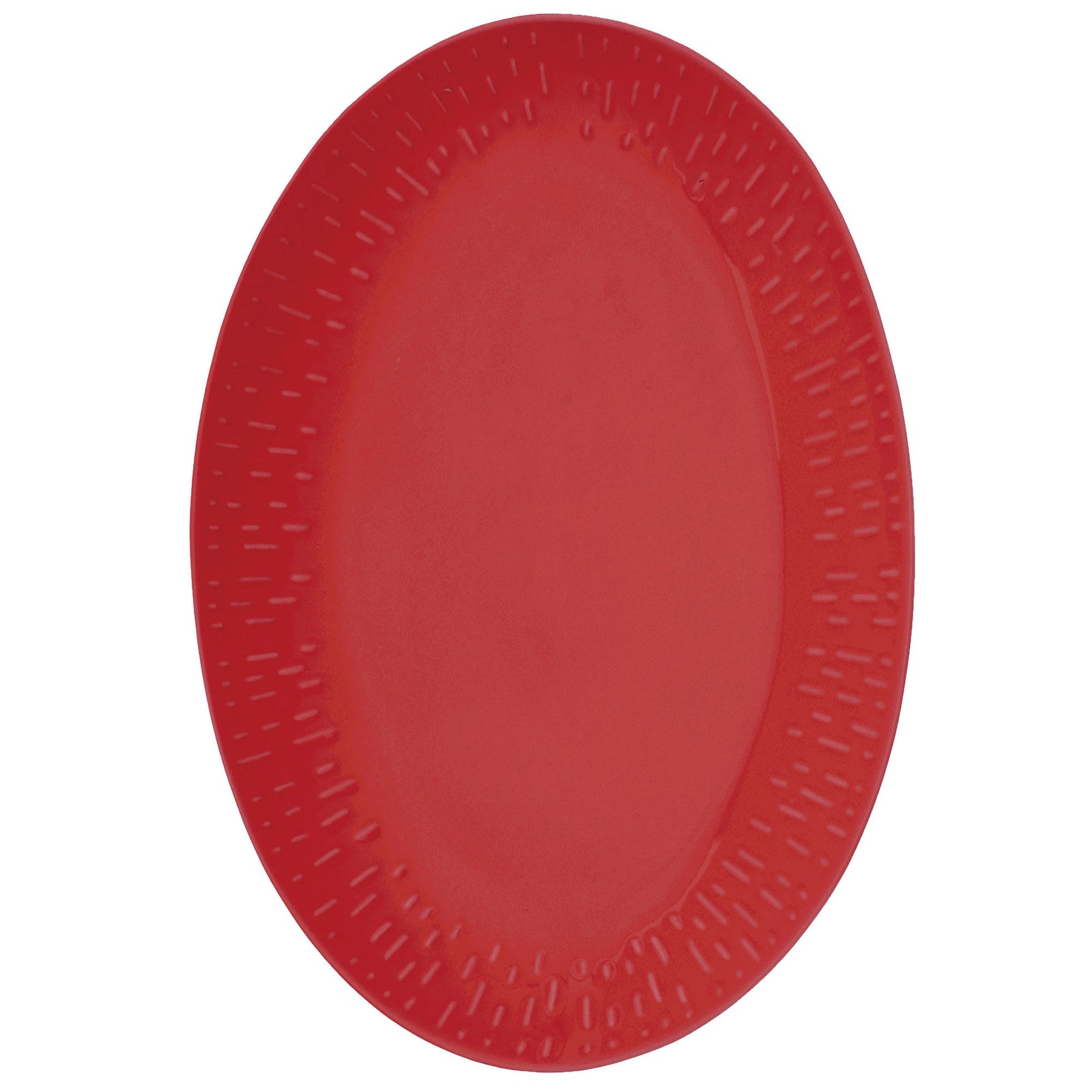 Aida Aida Confetti fad 36  25,5 cm, chili – vinkelbillede (Serveringsfad)