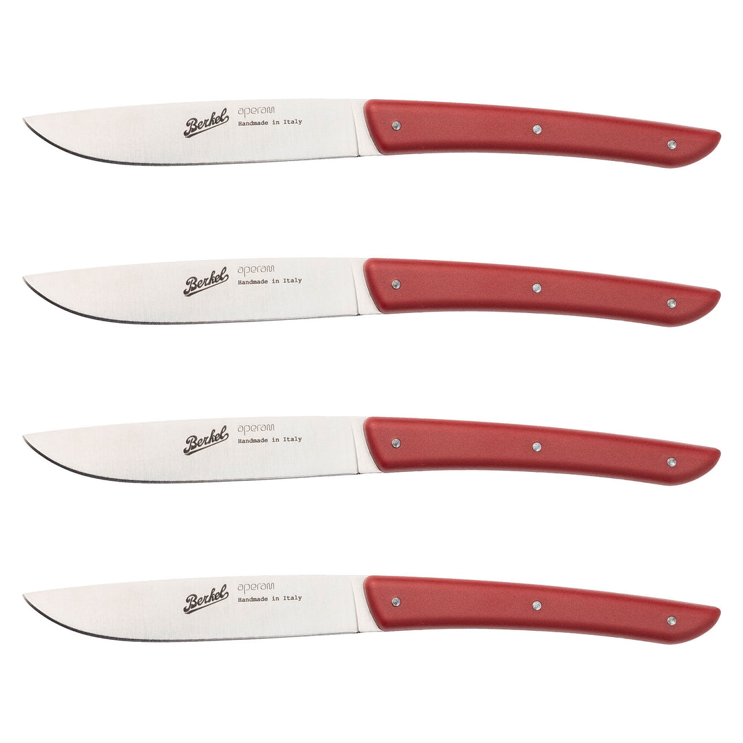 Berkel Berkel Steakkniv 4 stk, rød – produktbillede (Steakkniv)