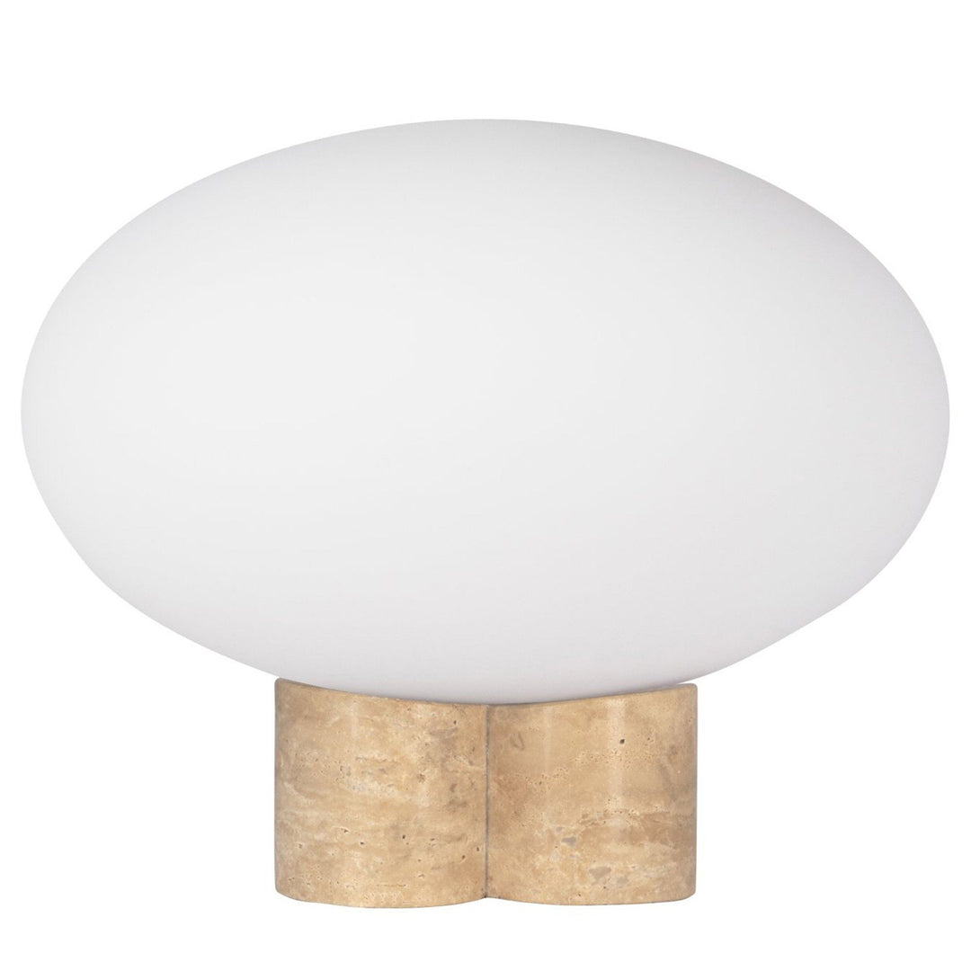 Globen lighting Globen lighting Mammut bordlampe, 28 cm, travertin ❤ produktbillede (Lampe)