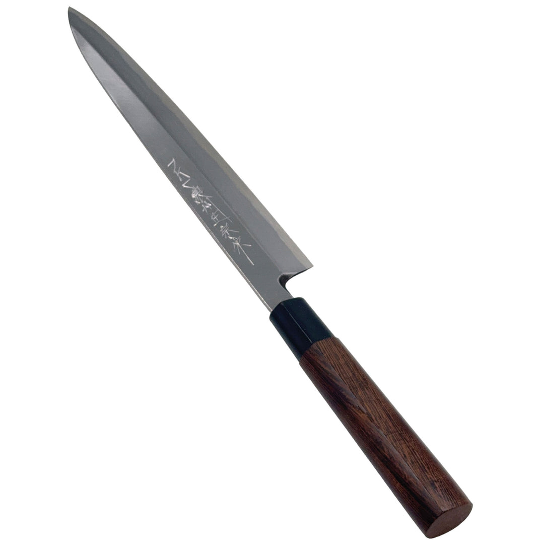 Fuji bluesteel Fuji bluesteel Deba-kniv 240Y – close-up (Filétknive)