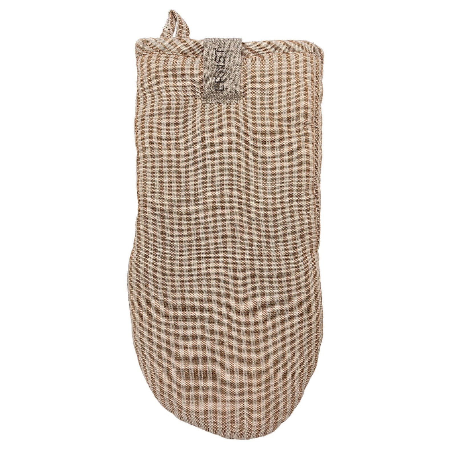 Ernst Ernst Ovnhandske stribet, karamel/beige – produktvisning (Grydelap)