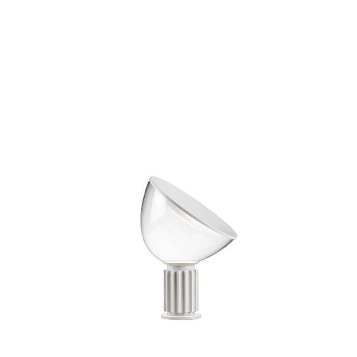 Taccia Small Glasskærm Bordlampe LED Mat Hvid Flos