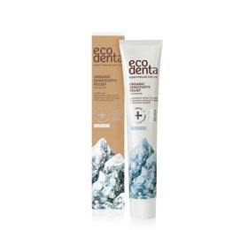 Detaljeret produktbillede af EcoDenta Tandpasta m.salt sensitiv uden fluor 100 ml. på tilbud