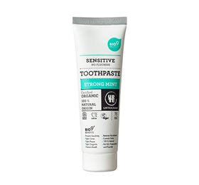 Produktbillede af Urtekram Tandpasta strong mint Bio9 75ml. på tilbud