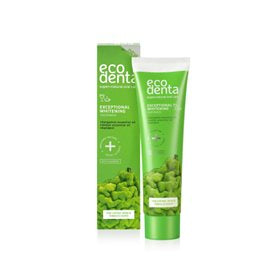 Detaljeret produktbillede af EcoDenta Tandpasta whitening exceptional 100 ml. på tilbud