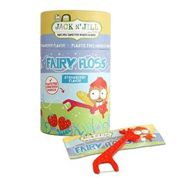 Produktbillede af JacknJill Tandtråd til børn Fairy Floss 1 pk på tilbud