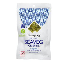 Detaljeret produktbillede af Clearspring Tang chips (Seaveg Crispies) Ø 1 pk. 20 g. på tilbud