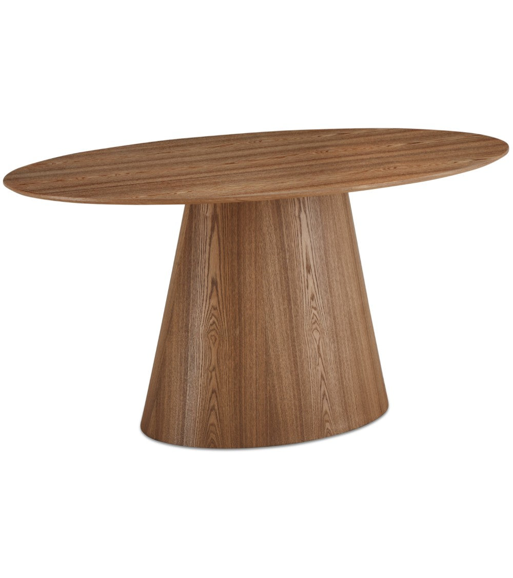 Tango spisebord oval natur egefinér 90x160