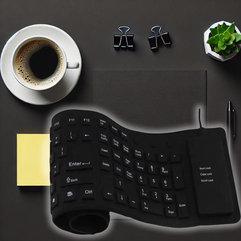 Produktbillede af Smart Foldbart Tastatur til IOS Android og Windows på tilbud